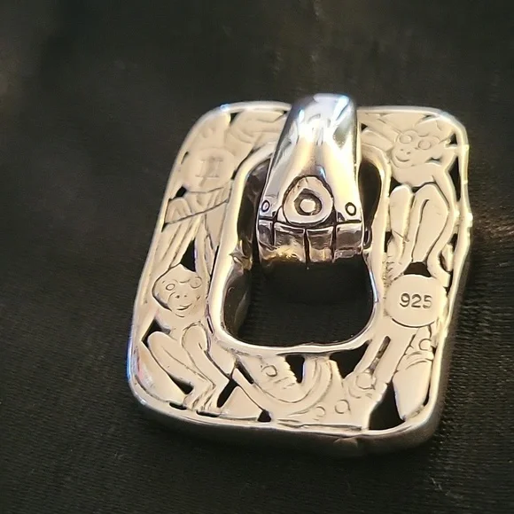 John Hardy Sterling Silver Geometric Pendant